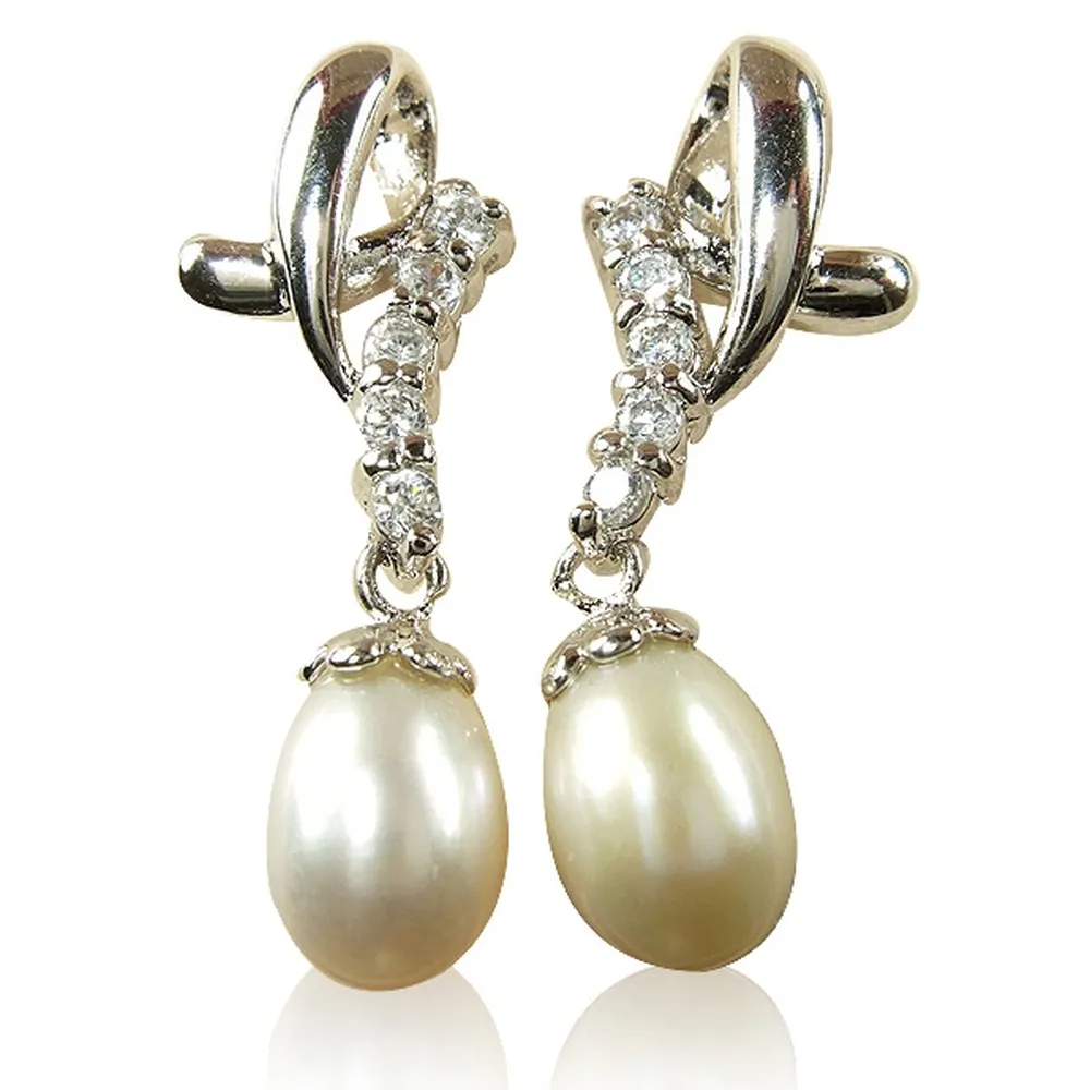 【小樂珠寶】天然珍珠耳環＊蘋果美鑽款 歷史價格詳細信息