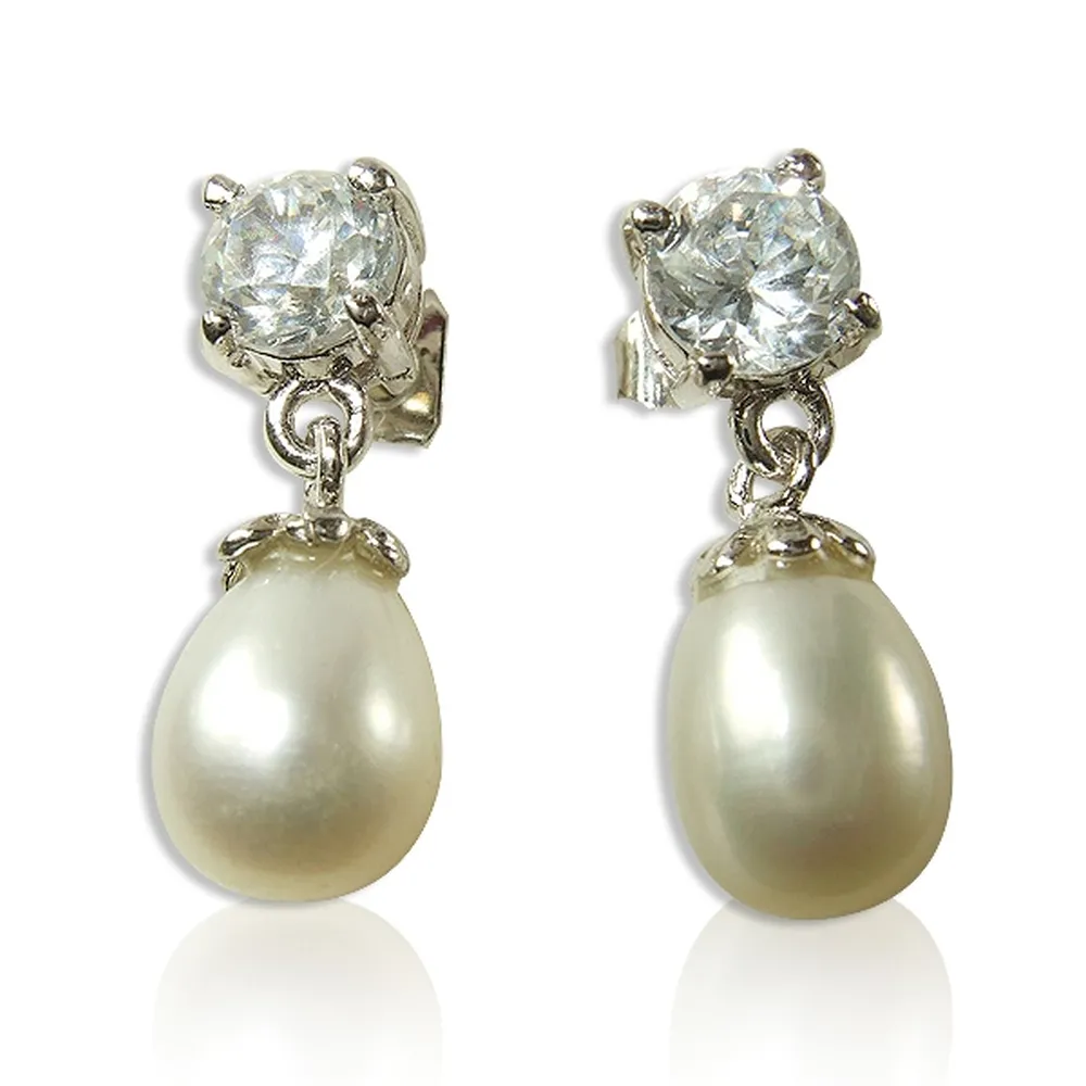 【小樂珠寶】頂級天然珍珠耳環＊華麗耳針款 歷史價格詳細信息