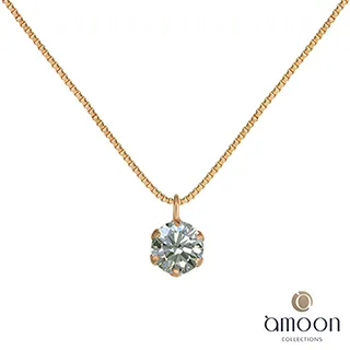 amoon K金真鑽系列 盎然 K金鑽石墜子 送項鍊 歷史價格詳細信息