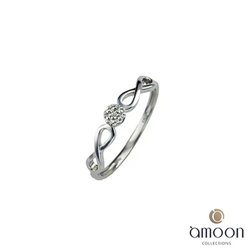 amoon 浪漫艾菲爾系列 永結同心 9K金鑽石項鍊 歷史價格詳細信息