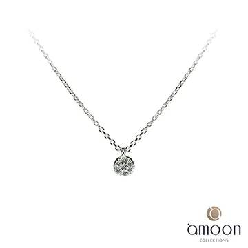 amoon 浪漫艾菲爾系列 永結同心 9K金鑽石項鍊 歷史價格詳細信息