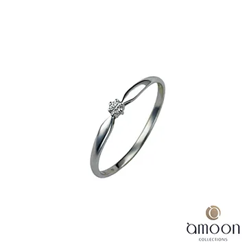 amoon 浪漫艾菲爾系列 永結同心 9K金鑽石項鍊 歷史價格詳細信息