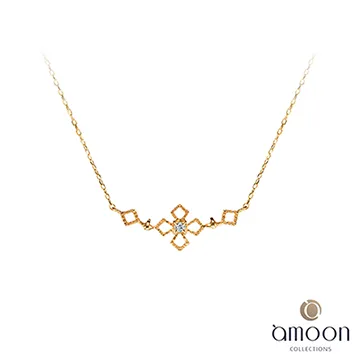 amoon 戀戀東京系列 飛揚 10K金鑽石墜子 送18K金純銀項鍊-白K金 歷史價格詳細信息