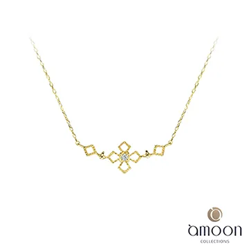 amoon 戀戀東京系列 飛揚 10K金鑽石墜子 送18K金純銀項鍊-白K金 歷史價格詳細信息