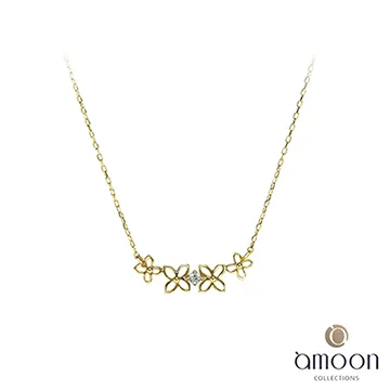 amoon 戀戀東京系列 飛揚 10K金鑽石墜子 送18K金純銀項鍊-白K金 歷史價格詳細信息