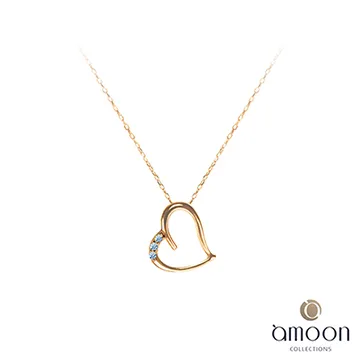 amoon 戀戀東京系列 飛揚 10K金鑽石墜子 送18K金純銀項鍊-白K金 歷史價格詳細信息