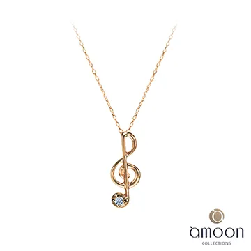 amoon 戀戀東京系列 飛揚 10K金鑽石墜子 送18K金純銀項鍊-白K金 歷史價格詳細信息