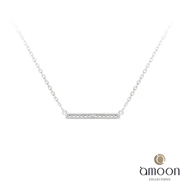 amoon 浪漫艾菲爾系列 永結同心 9K金鑽石項鍊 歷史價格詳細信息