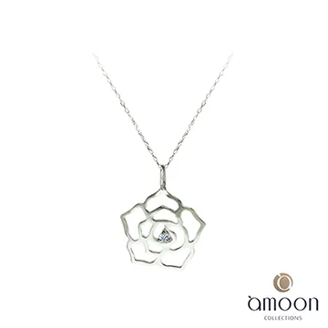 鑽石項鍊 10K白金 配鑽7顆共0.10克拉『小花朵(一)』京華鑽石 歷史價格詳細信息