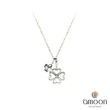 鑽石項鍊 10K白金 配鑽7顆共0.10克拉『小花朵(一)』京華鑽石 歷史價格詳細信息