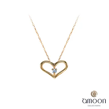 amoon 戀戀東京系列 飛揚 10K金鑽石墜子 送18K金純銀項鍊-白K金 歷史價格詳細信息