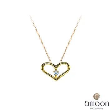 amoon 戀戀東京系列 飛揚 10K金鑽石墜子 送18K金純銀項鍊-白K金 歷史價格詳細信息