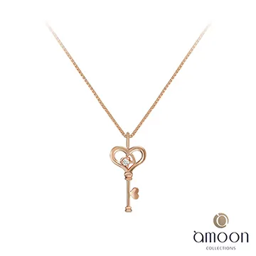 amoon 戀戀東京系列 守望 10K金鑽石項鍊-白K金 歷史價格詳細信息