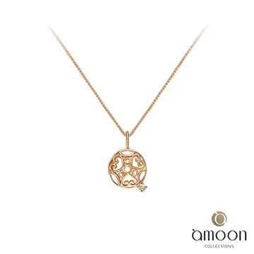 amoon 戀戀東京系列 飛揚 10K金鑽石墜子 送18K金純銀項鍊-白K金 歷史價格詳細信息