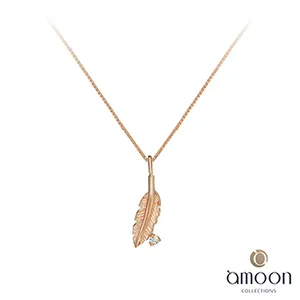 amoon 戀戀東京系列 飛揚 10K金鑽石墜子 送18K金純銀項鍊-白K金 歷史價格詳細信息