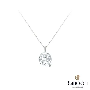 鑽石項鍊 10K白金 配鑽7顆共0.10克拉『小花朵(一)』京華鑽石 歷史價格詳細信息