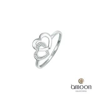 amoon 浪漫艾菲爾系列 金枝玉葉 9K金鑽石項鍊 歷史價格詳細信息