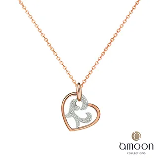 amoon K金真鑽系列 盎然 K金鑽石墜子 送項鍊 價格比較,價格查詢,歷史價格詳細信息