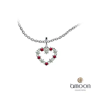 amoon 璀璨彩寶系列 迷戀 10K金紅寶石項鍊 歷史價格詳細信息