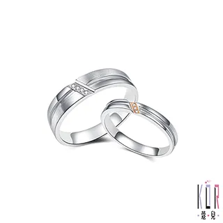 K’OR蔻兒 專屬幸福鑽石/白鋼成對戒指 歷史價格詳細信息