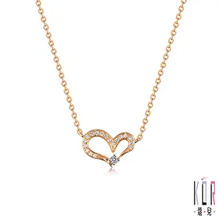 KOR蔻兒 心心相連鑽石/玫瑰K金/白鋼手鍊-B 歷史價格詳細信息