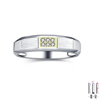 KOR蔻兒 幸福點滴鑽石/白鋼男戒指 歷史價格詳細信息