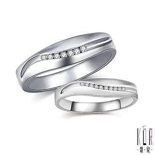 K’OR蔻兒 幸福焦點鑽石/白鋼女戒指 歷史價格詳細信息