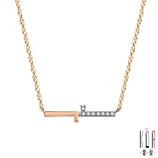 K’OR蔻兒 我心鑽石/K金白鋼女項鍊-0.01克拉 歷史價格詳細信息