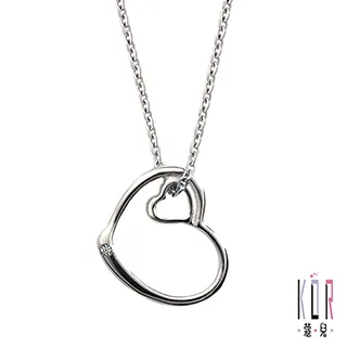 K’OR蔻兒 藏愛 0.01克拉鑽石 白鋼女項鍊-白 歷史價格詳細信息