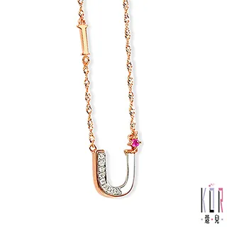 K’OR蔻兒 玫瑰甜心 0.01克拉鑽石 白鋼女項鍊-小 歷史價格詳細信息