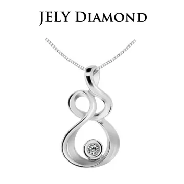 【JELY】法式香頌0.30克拉-H&A八心八箭美鑽項鍊 歷史價格詳細信息