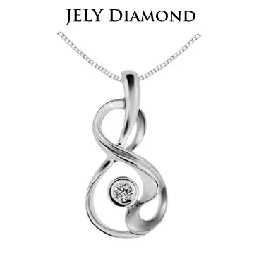 【JELY】愛戀天使3分天然鑽石項鍊 歷史價格詳細信息
