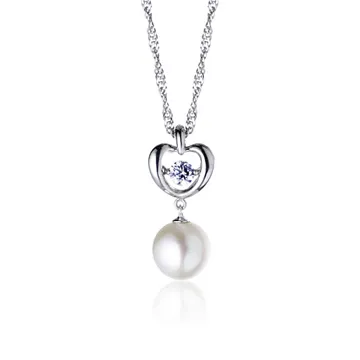 【大東山珠寶】銀河之戀 純銀晶鑽珍珠耳環(天然淡水珍珠) 歷史價格詳細信息