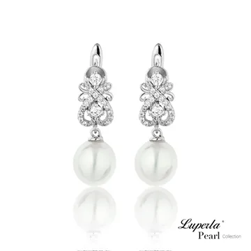 【大東山珠寶】戀人情詩 純銀晶鑽珍珠耳環(天然淡水珍珠) 歷史價格詳細信息