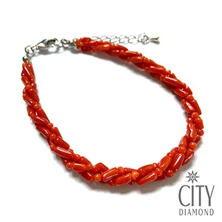 City Diamond 引雅【台灣紅珊瑚】紅珊瑚 原枝 樹枝 墜子/項鍊 歷史價格詳細信息