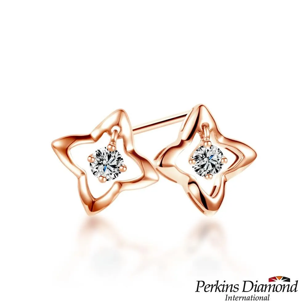 PERKINS 伯金仕 Star系列 18K玫瑰金鑽石耳環 歷史價格詳細信息