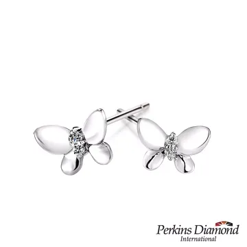 PERKINS 伯金仕 蝴蝶結系列 18K玫瑰金鑽石耳環 歷史價格詳細信息