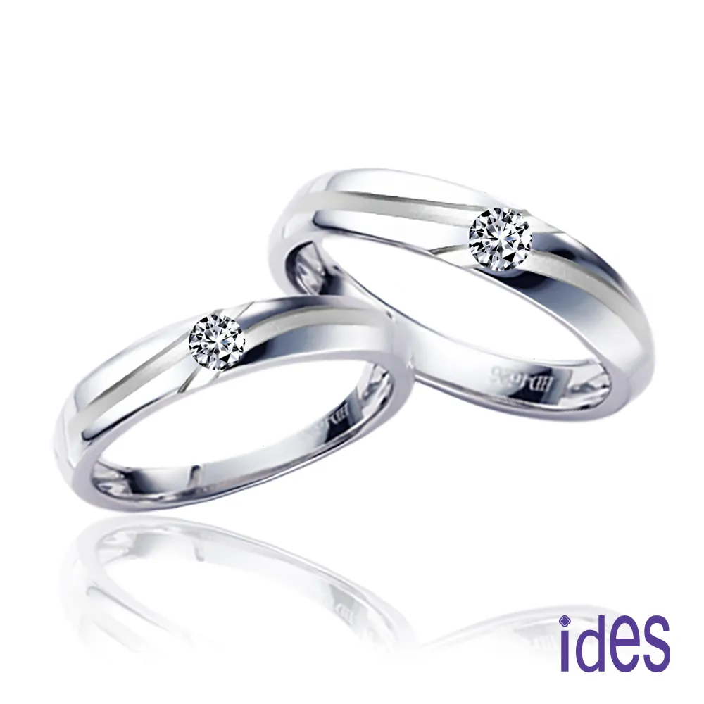 ides愛蒂思 永恆幸福。30分與10分E/VS1八心八箭完美3EX車工鑽石對戒/求婚結婚戒 歷史價格詳細信息