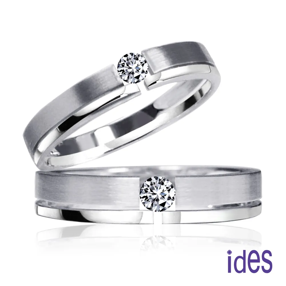 ides愛蒂思 永恆幸福。30分與10分E/VS1八心八箭完美3EX車工鑽石對戒/求婚結婚戒 歷史價格詳細信息