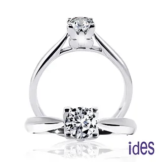 ides愛蒂思鑽石 33分E/VS1八心八箭完美EX車工鑽石對戒結婚戒/一生一世（14K） 歷史價格詳細信息