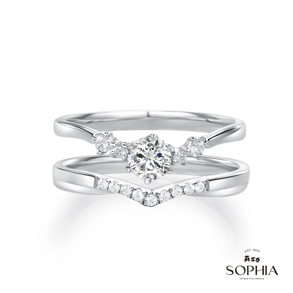 SOPHIA 蘇菲亞珠寶 - 相契 0.30克拉 18K白金 鑽石戒指 價格比較,價格查詢,歷史價格詳細信息