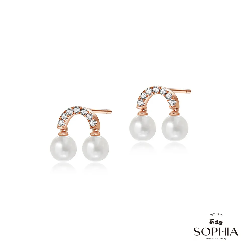 【蘇菲亞珠寶】14K玫瑰金 永恆天秤 珍珠耳環 歷史價格詳細信息