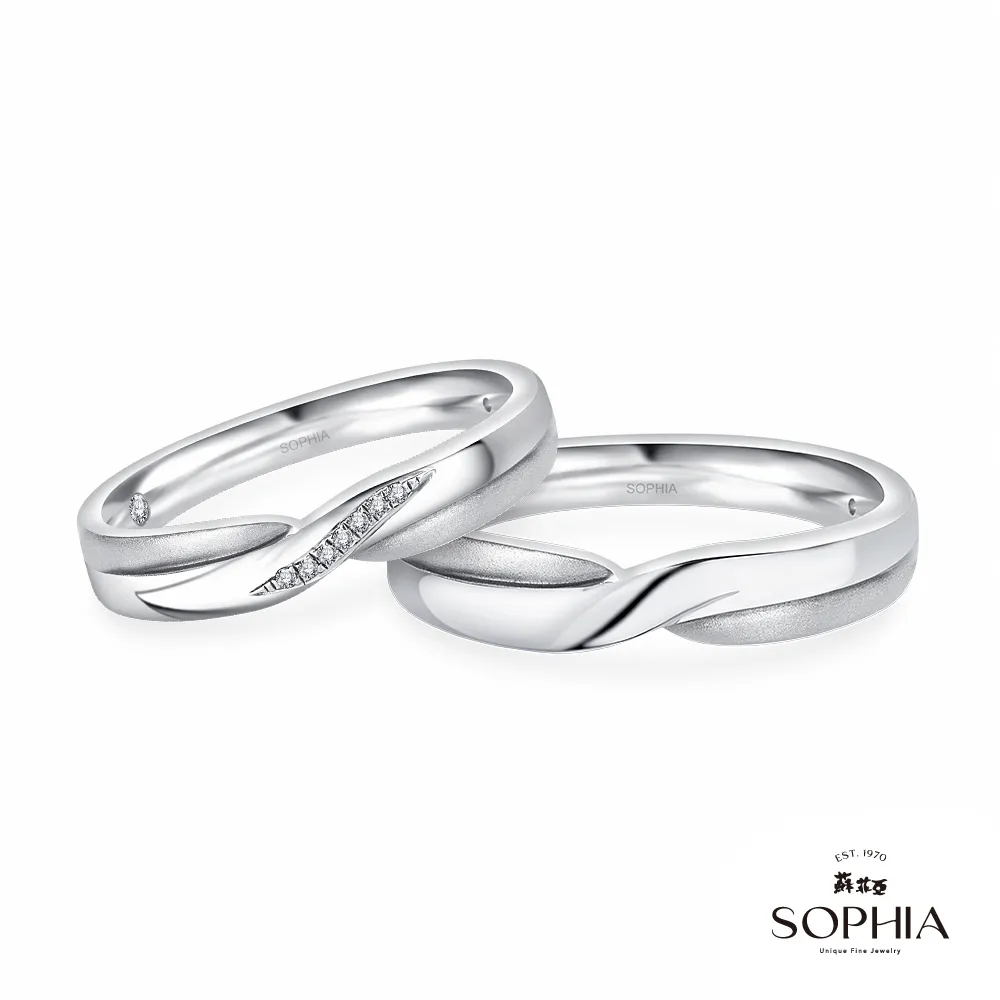 SOPHIA 蘇菲亞珠寶 - 同心結 950鉑金 結婚對戒-女戒 歷史價格詳細信息