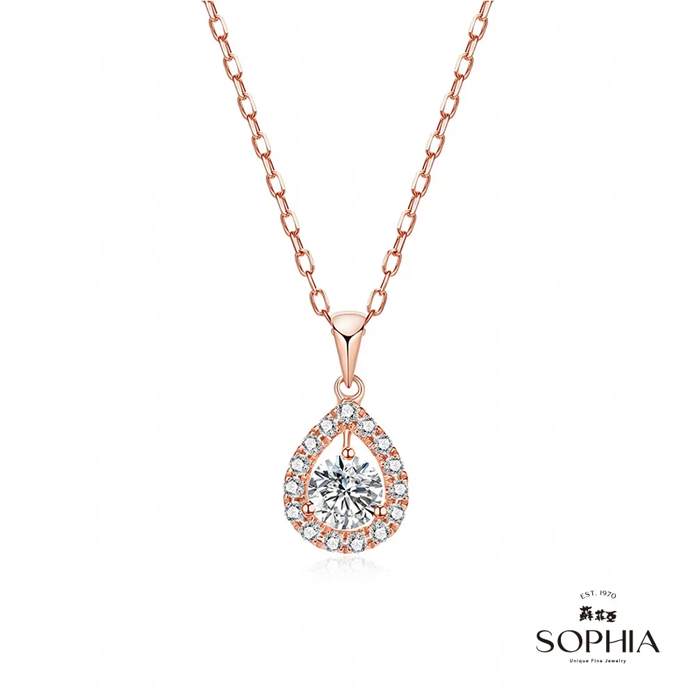 SOPHIA 蘇菲亞珠寶 - 愛洛娜 0.30克拉 14K白金 鑽石項鍊 歷史價格詳細信息