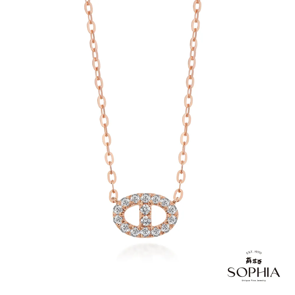 【蘇菲亞珠寶】14K玫瑰金 誓言 鑽石套鍊 歷史價格詳細信息