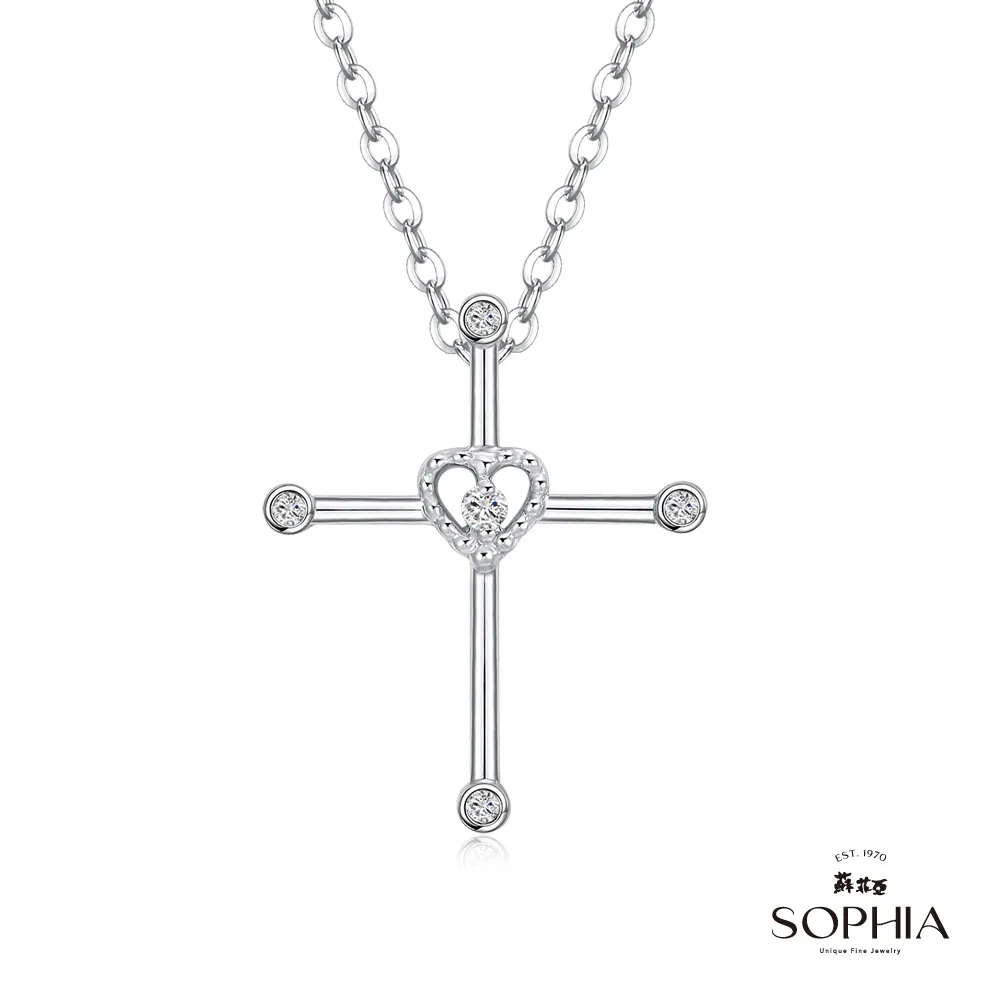 【SOPHIA 蘇菲亞珠寶】信仰之伴 18K金 鑽石巷墜｜情人/閨密  十字架造型  送禮推薦 歷史價格詳細信息