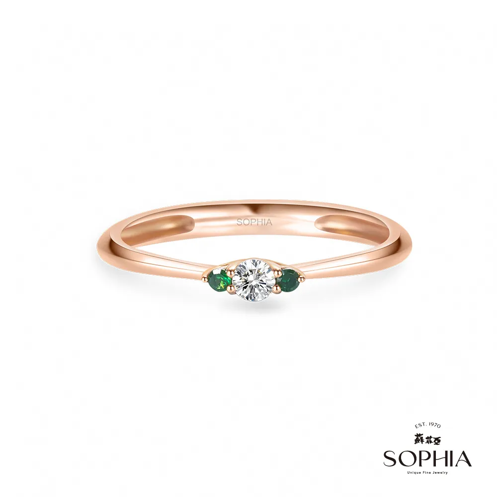 SOPHIA 蘇菲亞珠寶 - 泰瑞婭系列-綠眼睛 14K玫瑰金 鑽石戒指 價格比較,價格查詢,歷史價格詳細信息