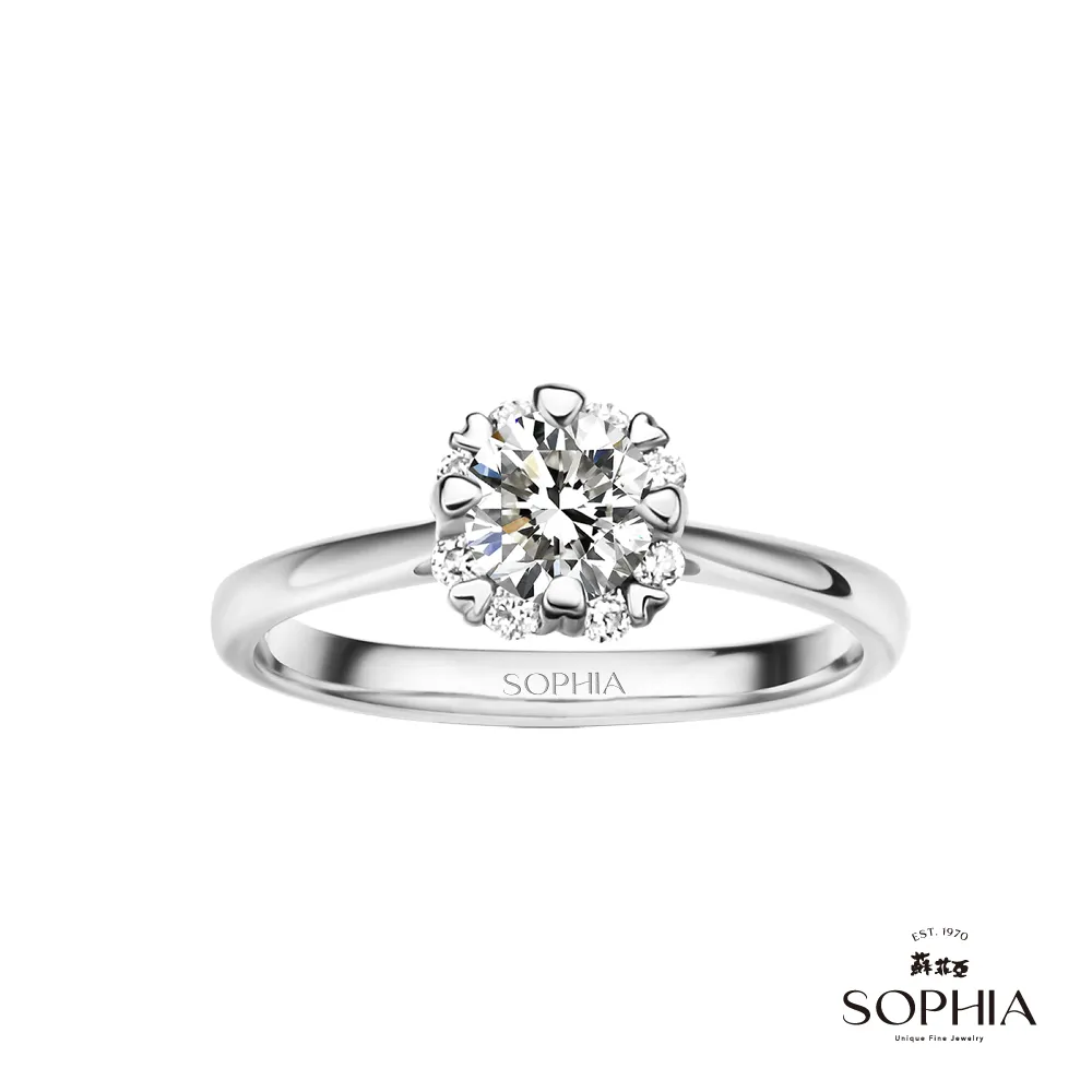 SOPHIA 蘇菲亞珠寶 - 費洛拉S 0.30克拉 18K白金 鑽石項鍊 歷史價格詳細信息
