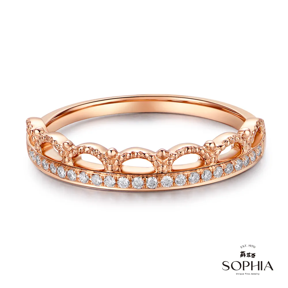 SOPHIA 蘇菲亞珠寶 - 皇家榮耀 18K雙色(黃金+白金) 鑽石戒指 歷史價格詳細信息