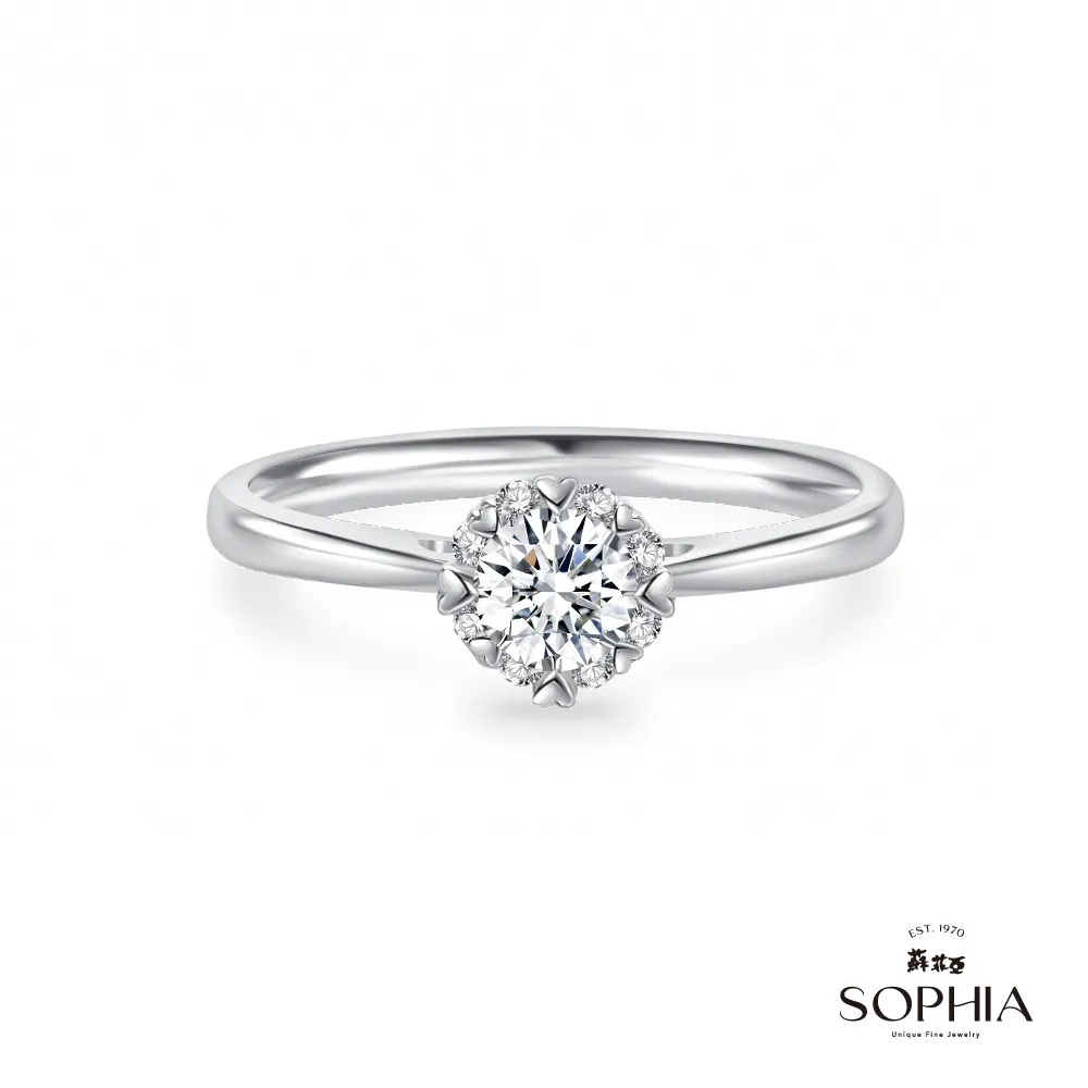 SOPHIA 蘇菲亞珠寶 - 費洛拉S 0.30克拉 18K白金 鑽石項鍊 歷史價格詳細信息